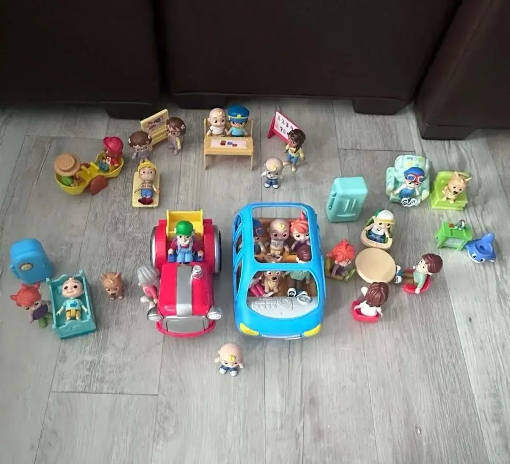 Cocomelon Large Assortment of Figures, Vehicles, and Accessories Playset